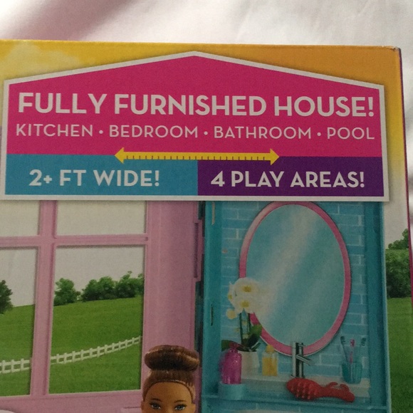 NIB Fully Furnished Barbie House,furniture & Accessories! - Picture 2 of 15